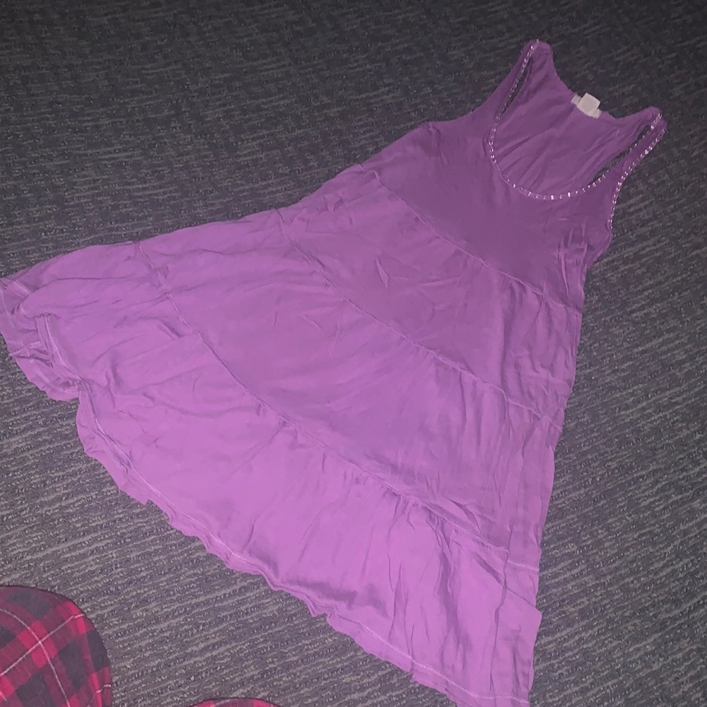 $1 purple ruffle sundress
